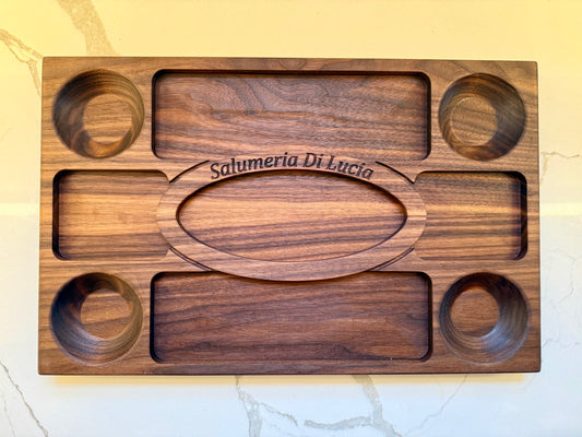 Handcrafted Custom Walnut Charcuterie Tray